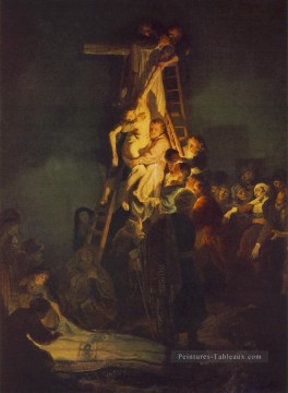 Descente de la Croix Rembrandt Peinture à l'huile